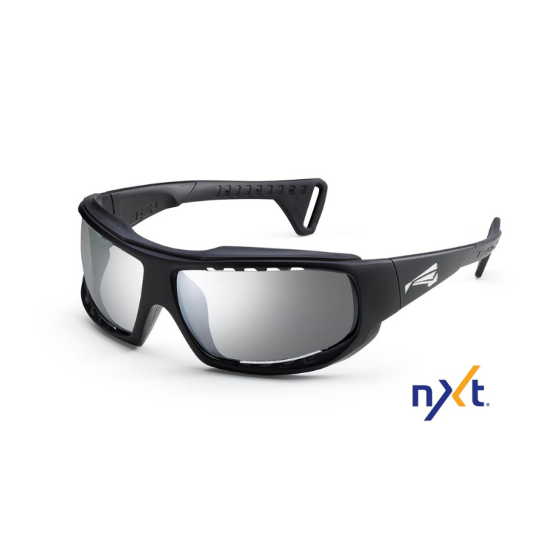 LiP Typhoon Matt Black/Black Frame NXT Photochromic Anti Fog Smoke MLV Silver