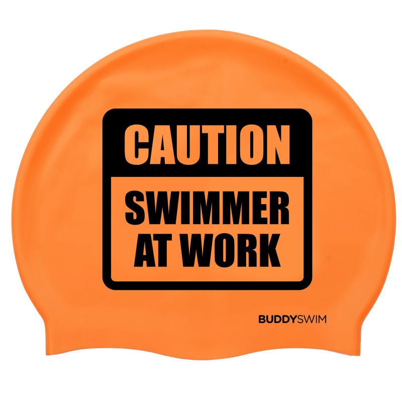 Buddyswim Silicone Swim Cap CSW Orange