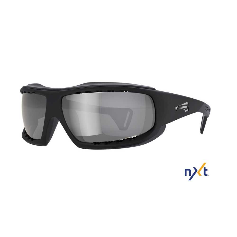 LiP Typhoon Matt Black/Black Frame NXT Photochromic Anti Fog Smoke MLV Silver