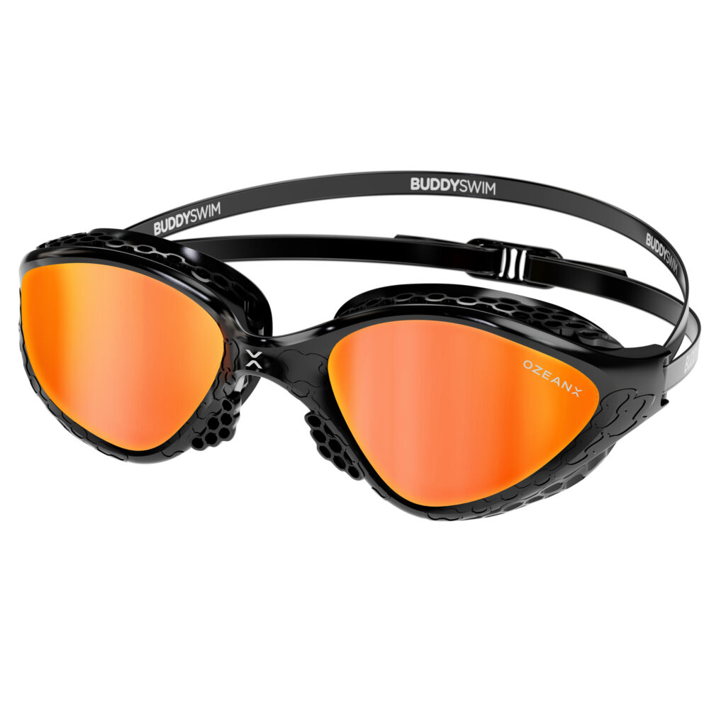 Swim Goggles Buddyswim OzeanX Black/Orange Mirror