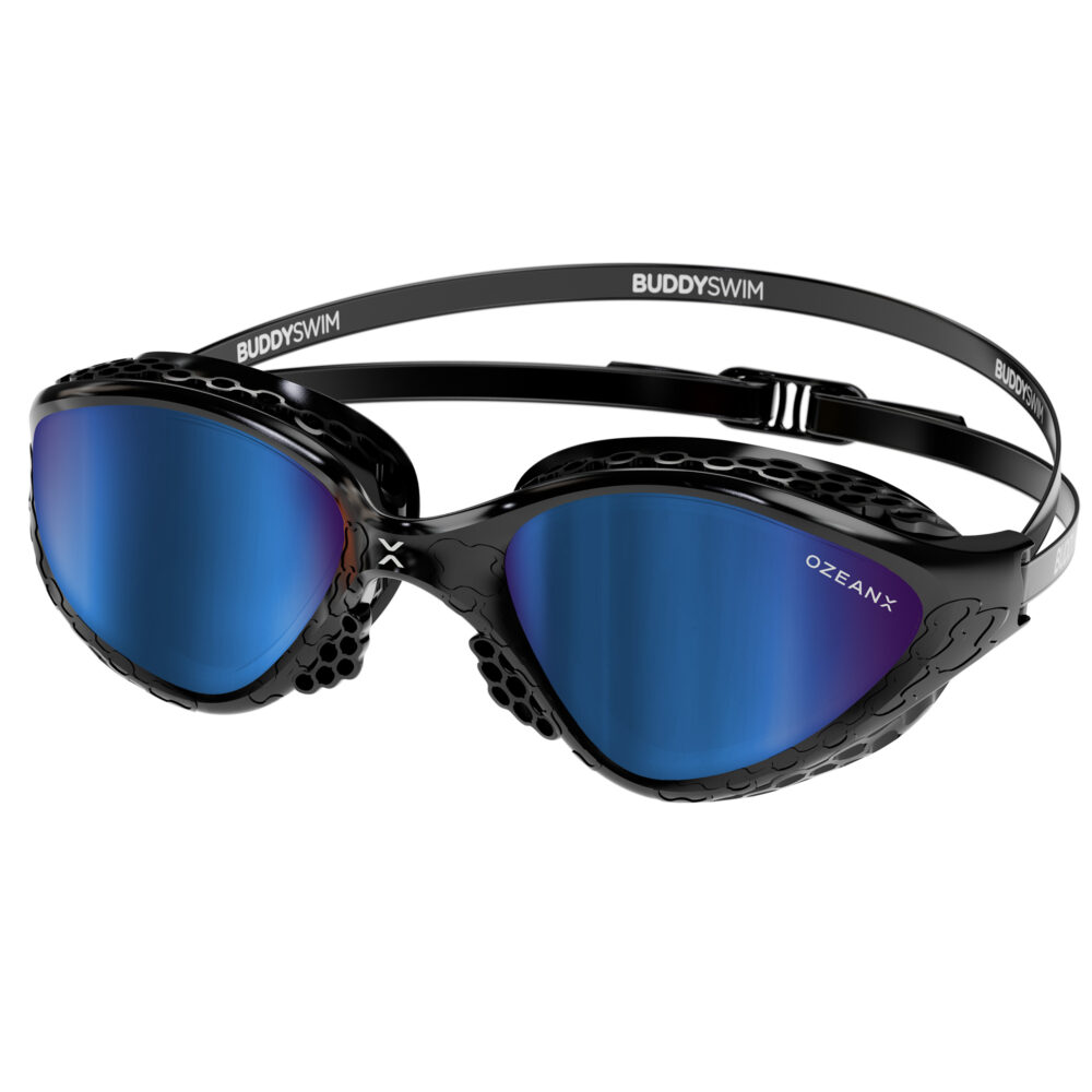 Swim Goggles Buddyswim OzeanX Black/Blue Mirror