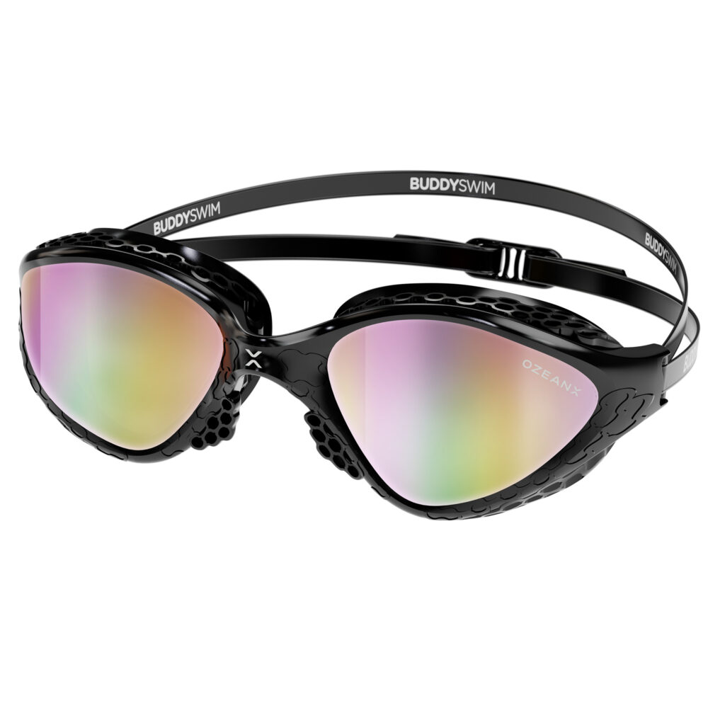 Swim Goggles Buddyswim OzeanX Black/Iridium Mirror