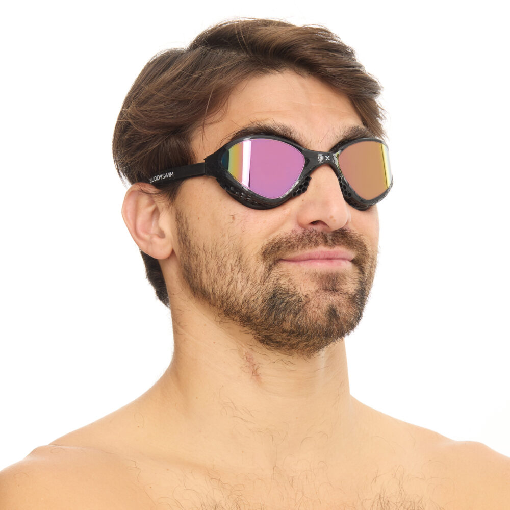 Swim Goggles Buddyswim OzeanX Black/Iridium Mirror