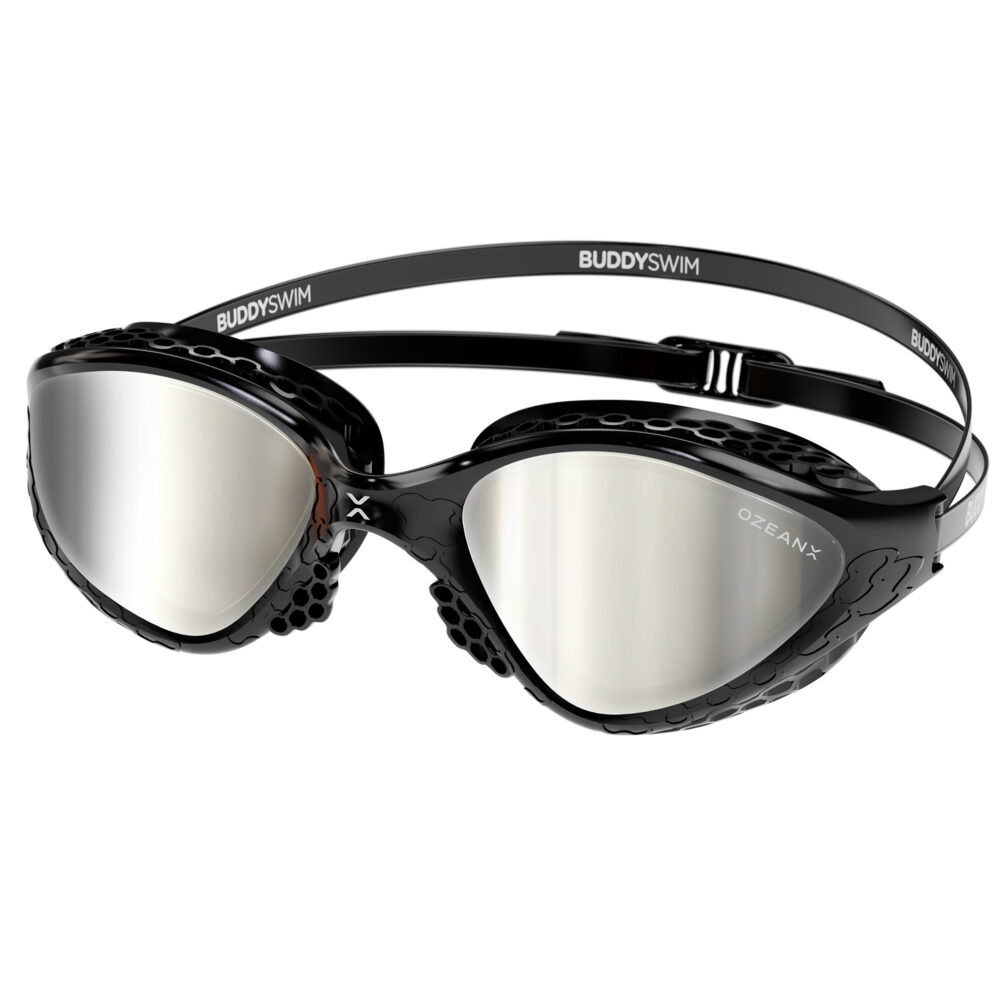 Swim Goggles Buddyswim OzeanX Black/Silver Mirror