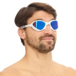 Swim Goggles Buddyswim OzeanX White/Blue Mirror