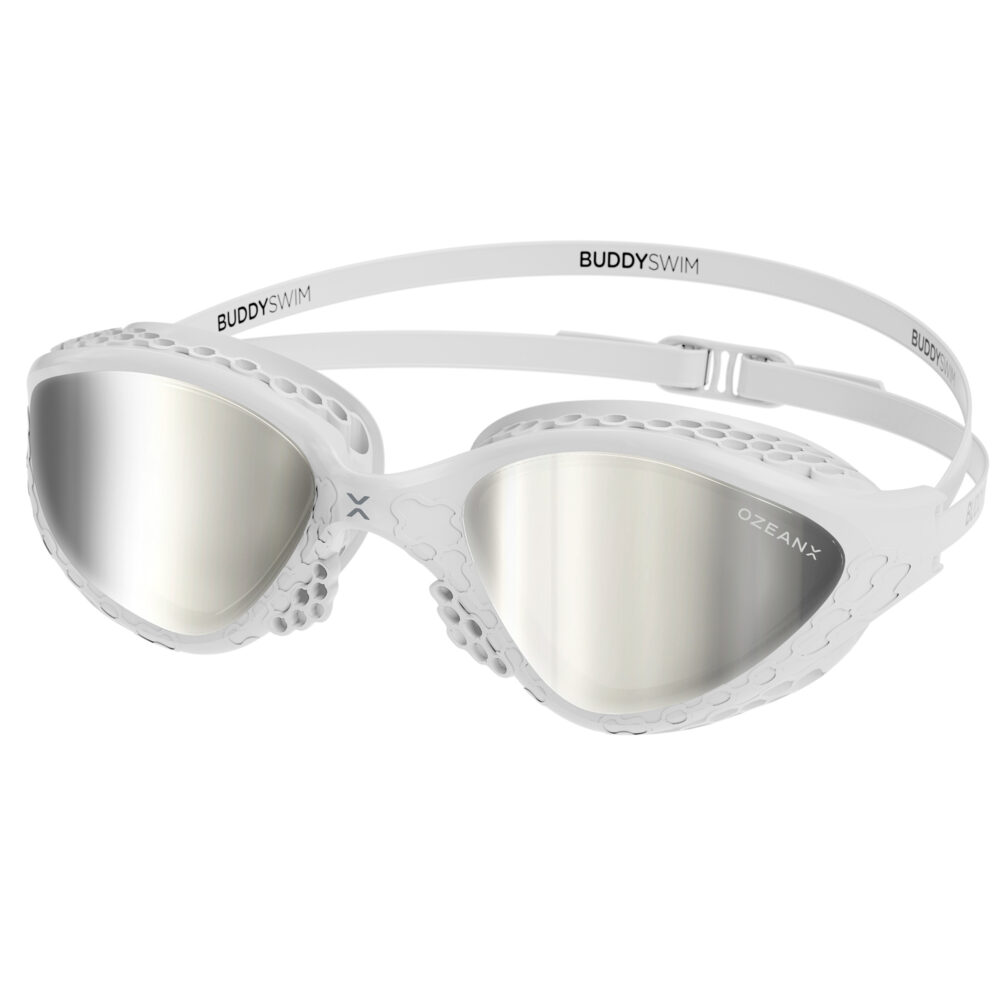 Swim Goggles Buddyswim OzeanX White/Silver Mirror