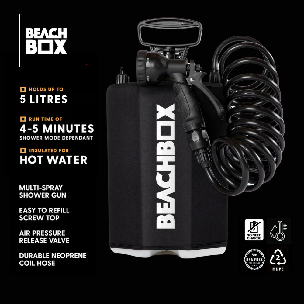 BeachBox Portable Shower Tank Product Spec Summary