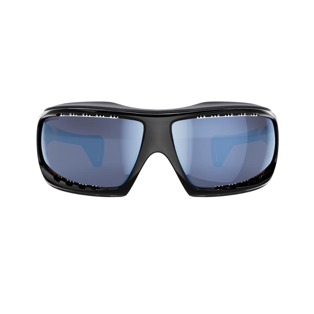 LiP Typhoon Gloss Black/Black Frame Zeiss PA Polarized Super Blue Violet