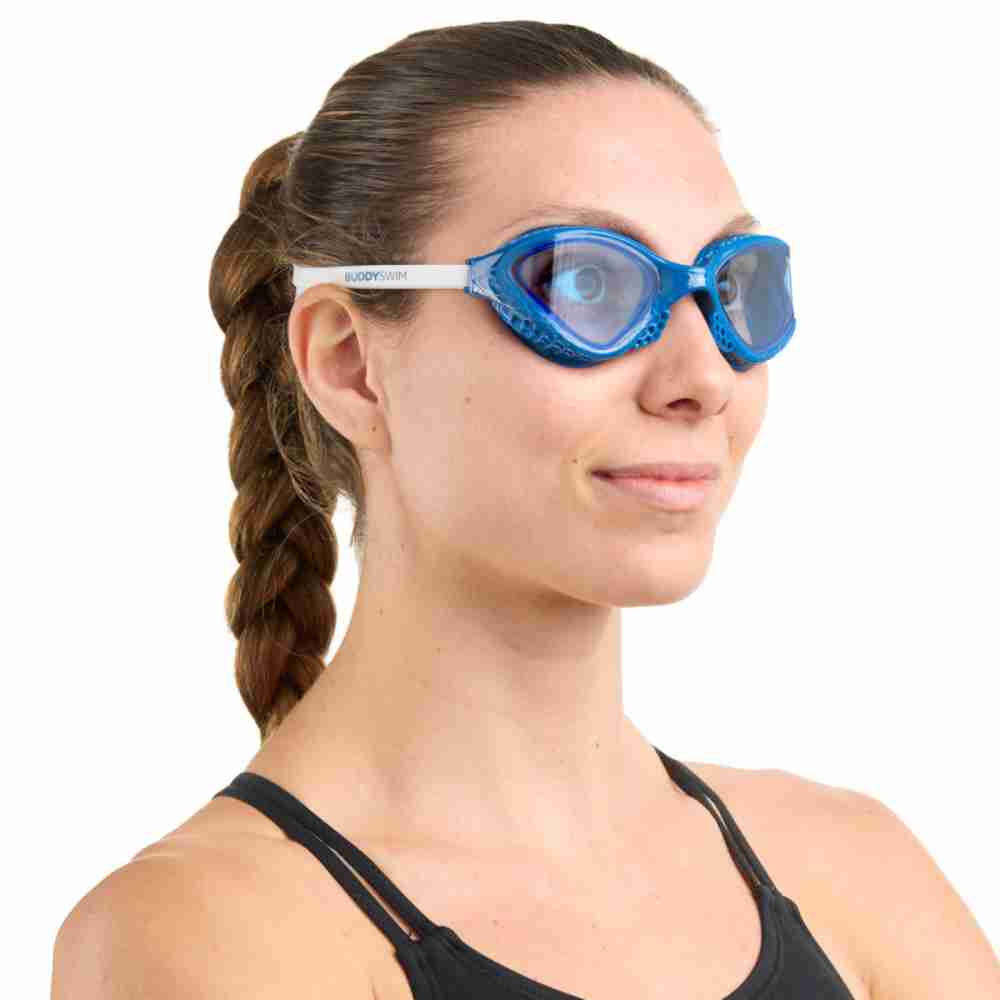 25125313-Action 1 Swim Goggles Buddyswim Ozean Navy-White/Light Blue