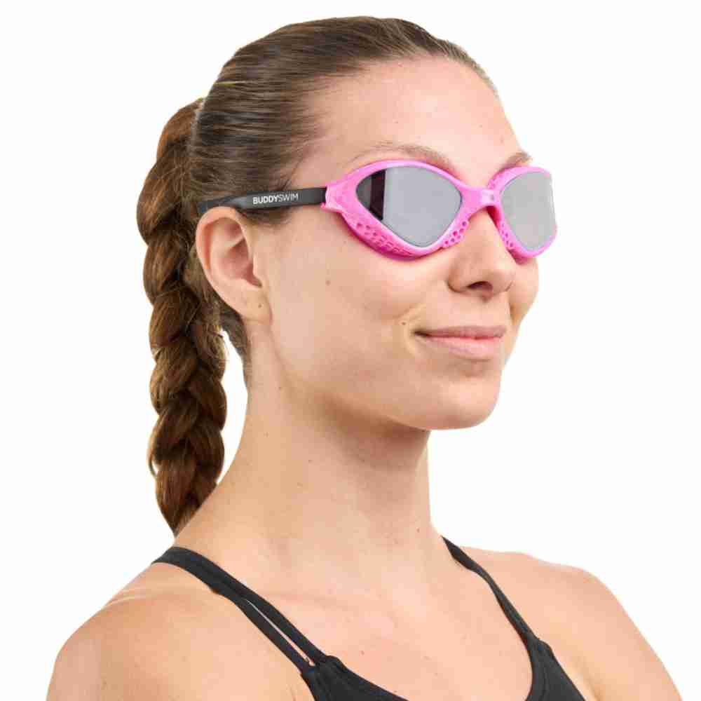 25125511-Action 1 Swim Goggles Buddyswim Ozean Pink-Black/Smoke