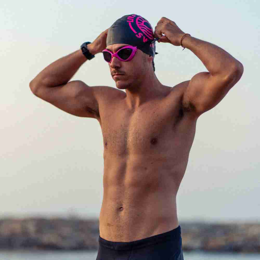 25125511-Action 3 Swim Goggles Buddyswim Ozean Pink-Black/Smoke