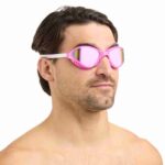 Swim Goggles Buddyswim OzeanX Pink-White/Iridium Mirror
