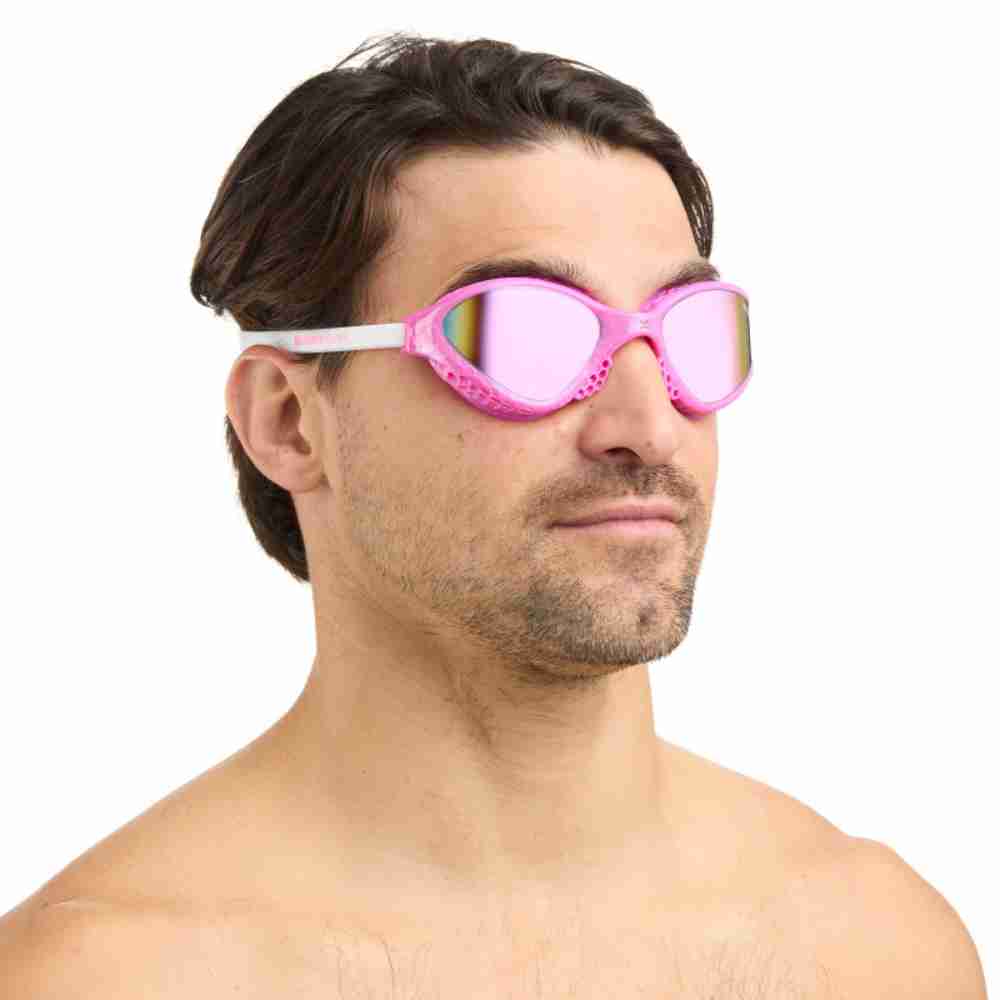 25133553-Action 2 Swim Goggles Buddyswim OzeanX Pink-White/Iridium Mirror